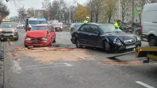 Zderzenie na Wisłostradzie