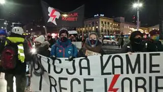 Protest w Śródmieściu