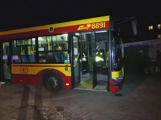 Kolizja z udziałem autobusu miejskiego