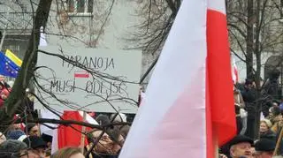 Manifestacja przed Sejmem