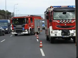 Zderzenie czterech pojazdów w Sękocinie Starym