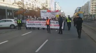 Protest przeciwko budowie linii 400kV