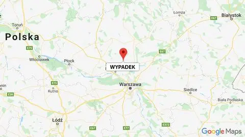 Do wypadku doszło w pobliżu Nasielska