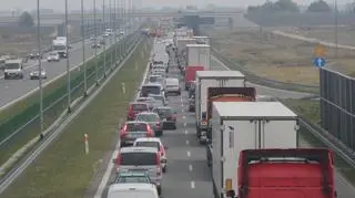 Korek na autostradzie 