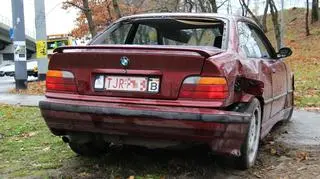 Pościg za bmw zakończył się na rondzie Starzyńskiego