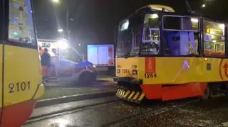 Zderzenie tramwajów na rondzie Waszyngtona