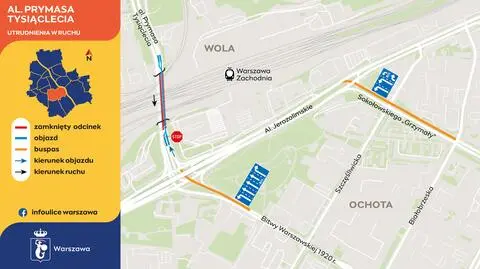 Zamkną środkową część tunelu. Kolejne zmiany w ruchu przy Dworcu Zachodnim