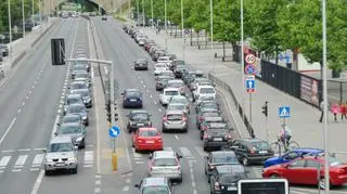 Korki przy Stadionie Narodowym