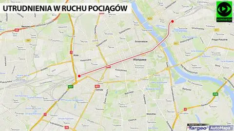 Utrudnienia na kolei. "Usterka sieci"