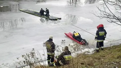 Wędkarz utonął, bo załamał się pod nim lód