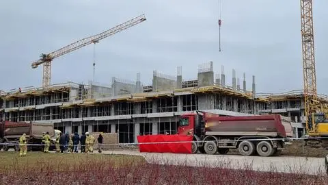 Tragiczny wypadek przy budowie w Ożarowie Mazowieckim