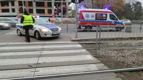 Tramwaj potrącił pieszego na Puławskiej