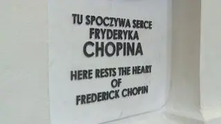 Chopin pragnął, by jego serce spoczęło w Polsce