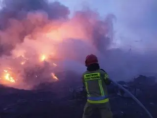 Pożar w miejscowości Nowy Modlin 