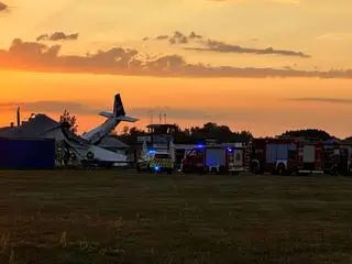 Samolot spadł w miejscowości Chrcynno
