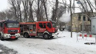 Pożar pustostanu w Starych Włochach