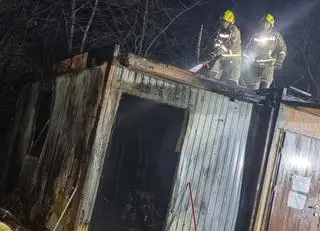 Pożar pomieszczenia socjalnego w Górze Kalwarii