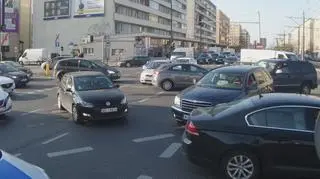 Protest rolników na placu Zawiszy