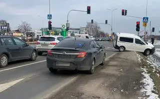 Kolizja w miejscowości Reguły 