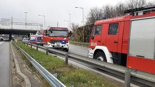 Uderzył w bariery na trasie S8