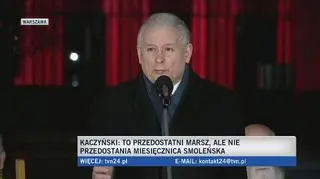 Kaczyński: cel naszych marszów zostanie wypełniony