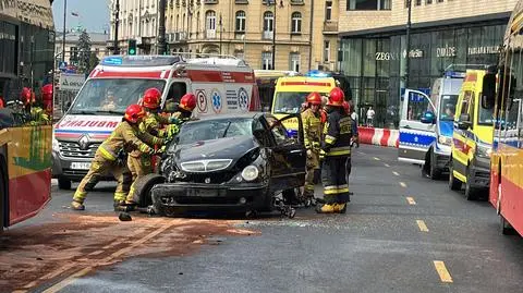 Zderzenie na placu Trzech Krzyży