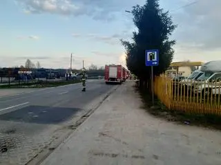 Pożar silnika w porsche