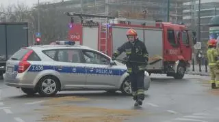 Utrudnienia na rondzie Radosława