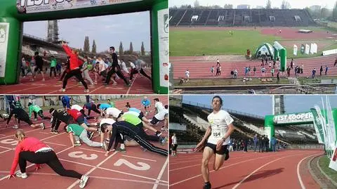 Test Coopera na stadionie Skry. Każdy biegł przez 12 minut