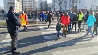 Protest na Umińskiego 