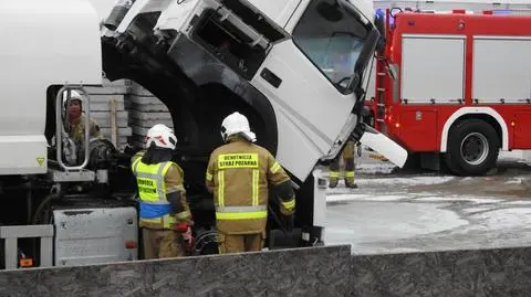 Pożar cysterny w Dawidach