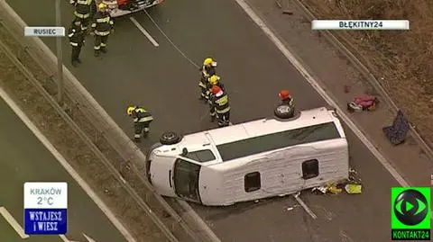 Wypadek na krajowej "8". Trzy osoby ranne