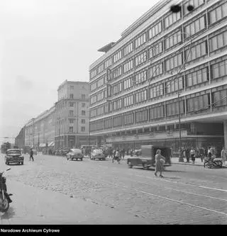 Aleje Jerozolimskie w okolicach Brackiej, 1959 rok