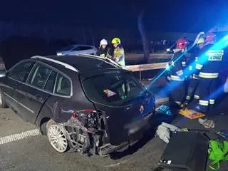 Wypadek na drodze krajowej numer 7 w Palmirach