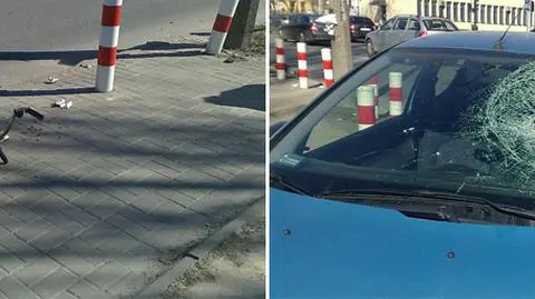 Wjechał pod samochód, dostał mandat