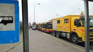 Zderzenie dwóch autobusów przy przystanku Młodzieńcza