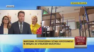 Prezydent Warszawy o strajku nauczycieli