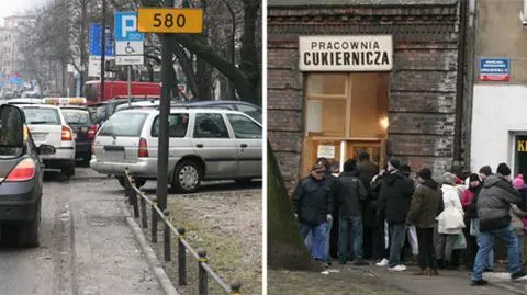 Parkują na buspasie, idą po pączki