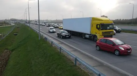 Kolizja na trasie S2