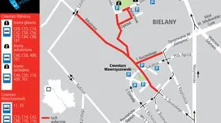 Cmentarz Północny w dniach 29-30.10 i 1.11