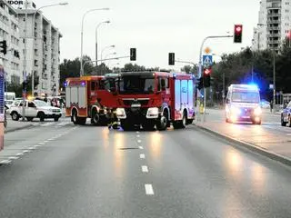 Potrącenie pieszej na Gocławiu 