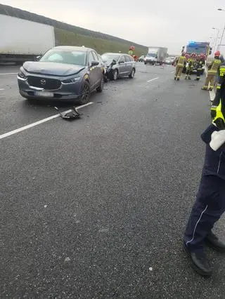 Najechanie w pobliżu węzła Opacz