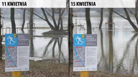 Wisła coraz wyższa. Niecały metr od objazdu tunelu