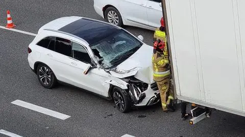 Zderzenie na autostradzie A2