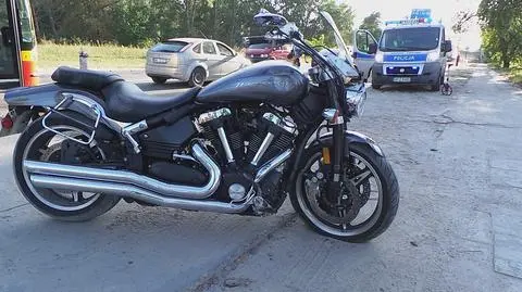 Motocyklista zderzył się ze śmieciarką