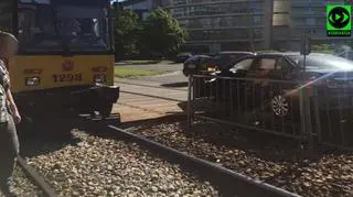 Zderzenie z tramwaje na Grójeckiej