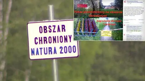 Chcieli urządzić pokaz fajerwerków na obszarze "Natura 2000". Interweniowała policja
