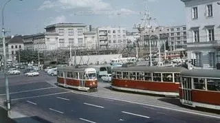 Widok od strony al. Świerczewskiego w kierunku wschodnim, 1969 rok