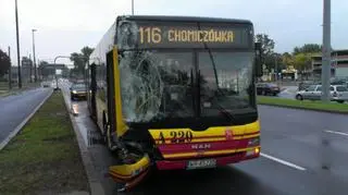 Kolizja autobusu liniia "116"