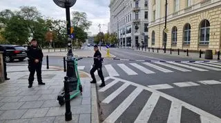 Policja odgrodziła teren